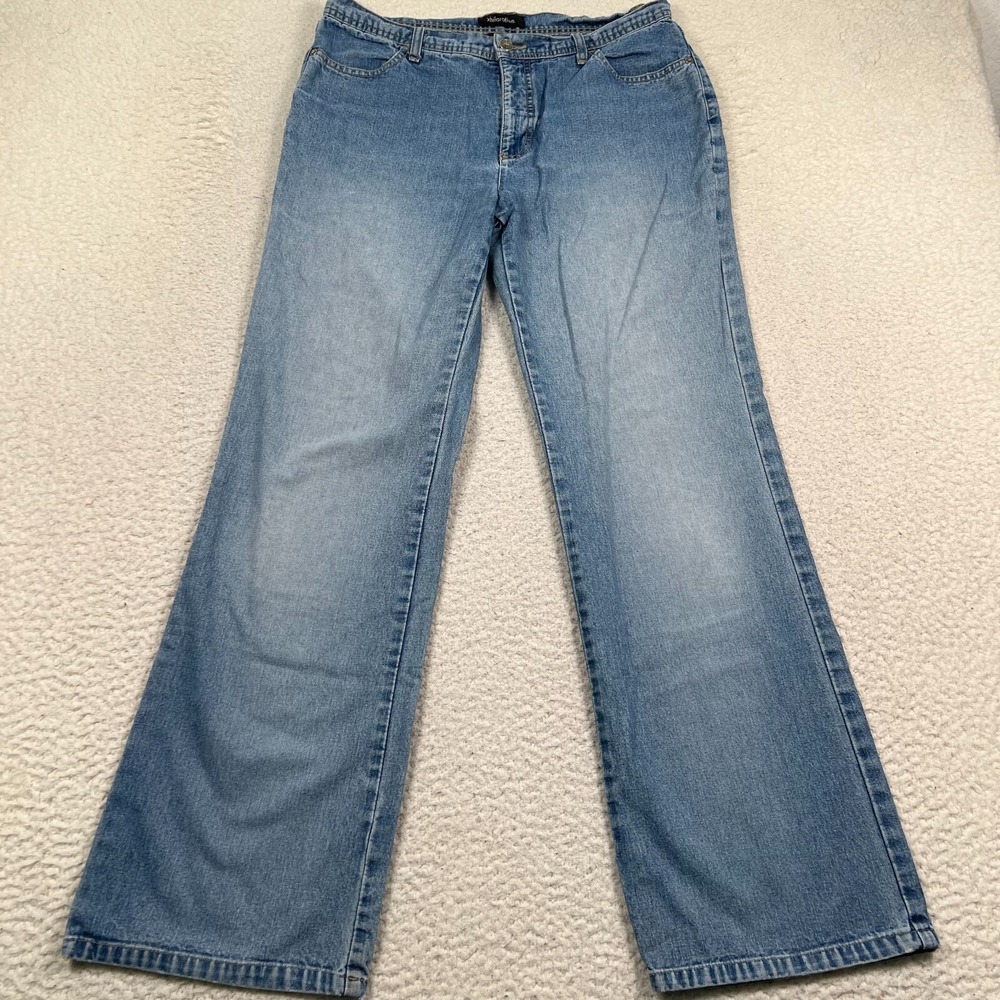 Xhilaration Jeans Women 11 Bootcut High Rise Denim Blue Vintage Y2K Faded Cotton